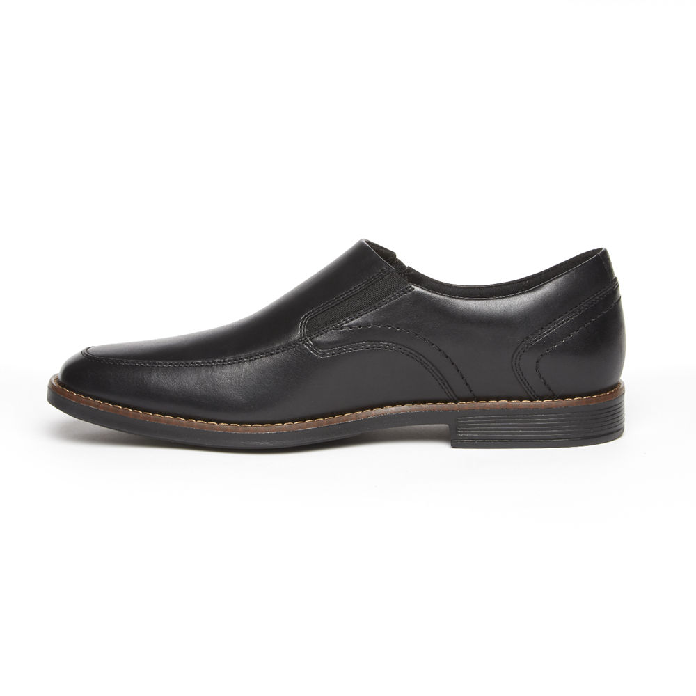 Rockport Mens Slip-On Black - Slayter Bike Shoe - UK 871-JVGNFI